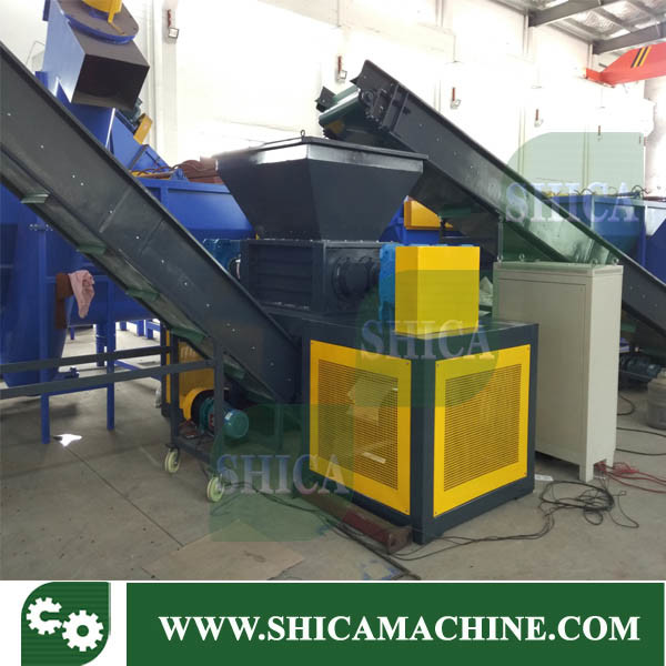 Strong Double Shaft Grinding Machinery for Big Plastic Container