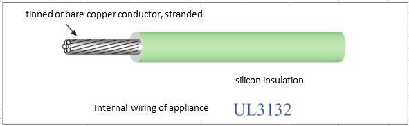 UL3132 Silicone Insulation RoHS Heater Coil Cable