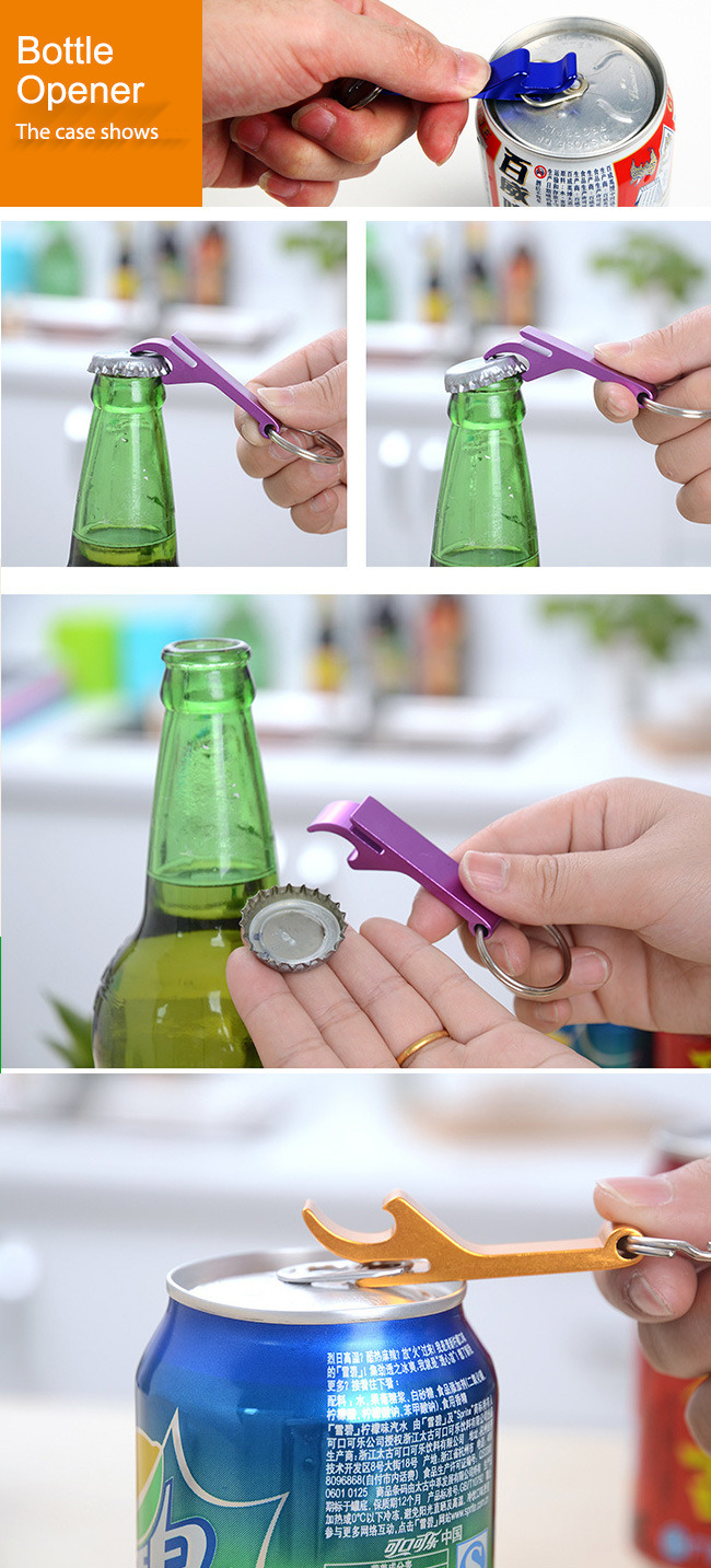 New Product Custom Bottle Opener Promotion Keychain Wine Corkscrew Beer Stainless Steel Aluminum PVC Card Fridge Magnet Keyring Metal Opener of Promotional Gift