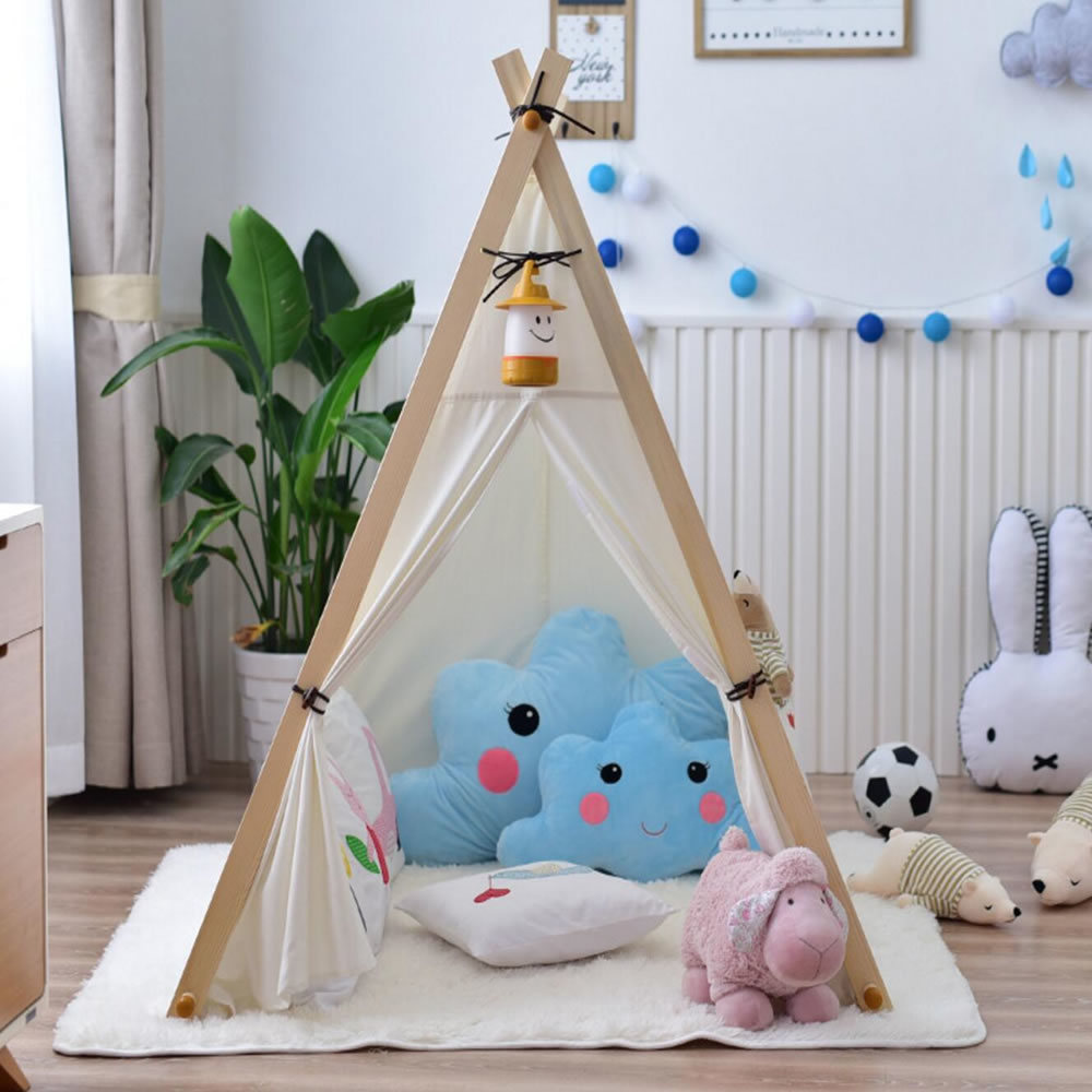 Indoor Canvas Cotton Kids Tent Indian Teepee Tipi Tent