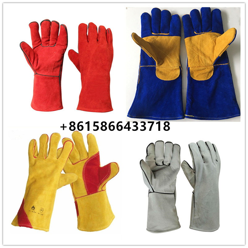 Heat Resistant Cow Leather Work Welding Gloves