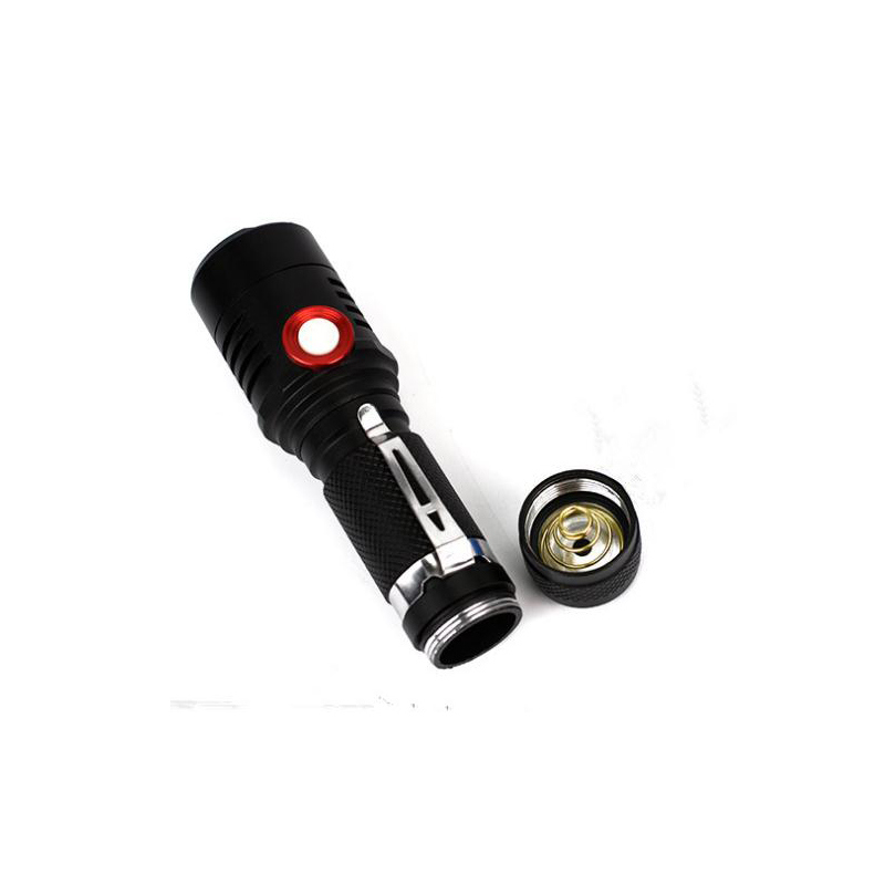 Smart Rechargeable T6 800lumens Aluminum Bright 10W Mini LED USB Flashlight