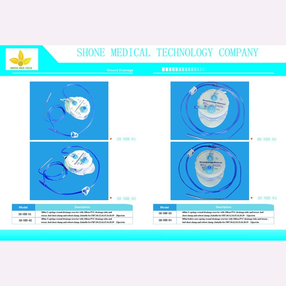 Sterilized Wound Drainage System 500 Ml Non Spring