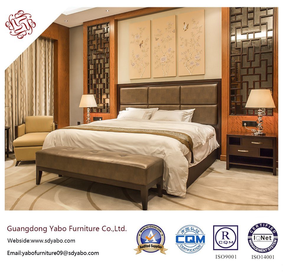 Chinese Hotel Furniture with Wooden Bedroom Furniture Set (F-3-2)