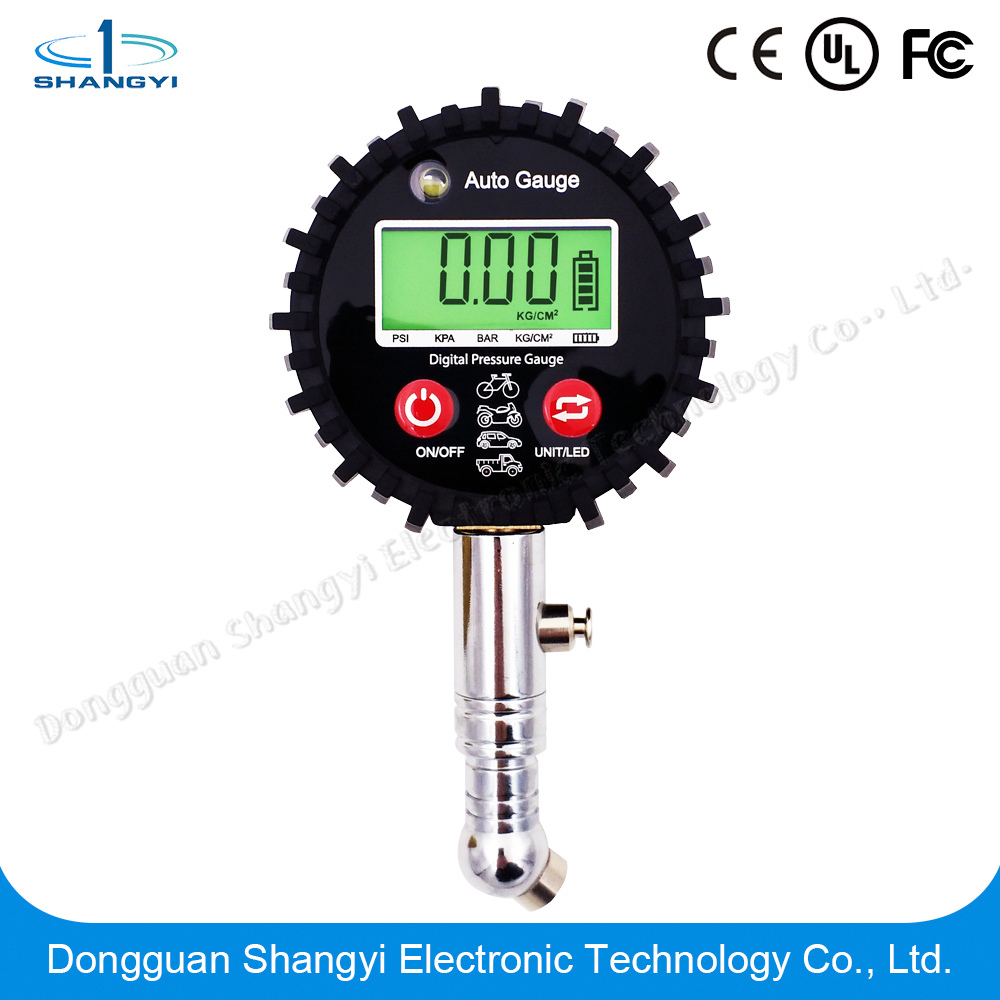 LCD Display Air Tire Pressure Gauge Tester Air Chuck Accurate Heavy Duty 100 Psi