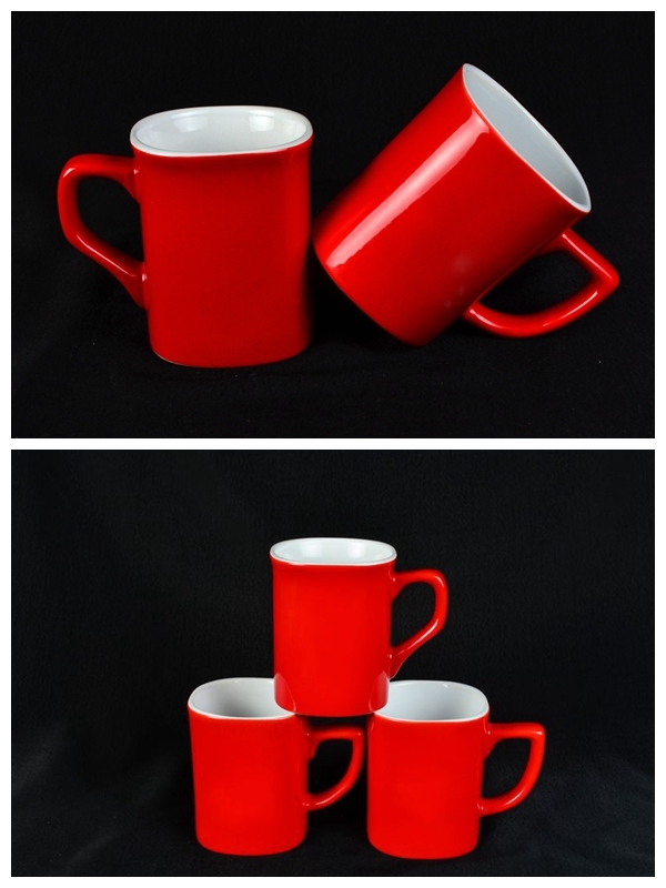 Red Customized Ceramic Coffee Mug in a Low Price