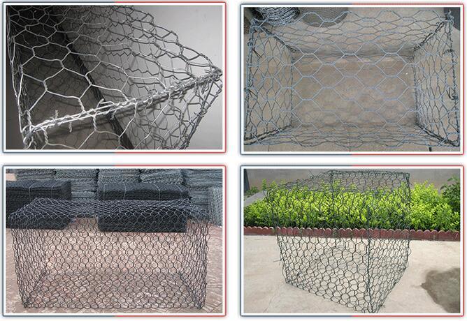 Hot-DIP Galvanized Low Carbon Steel Wire Gabion Box