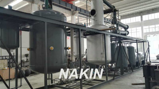 Car Used Motor Oil Distillation Plant /Clean Yellow Base Oil Recycling Machine