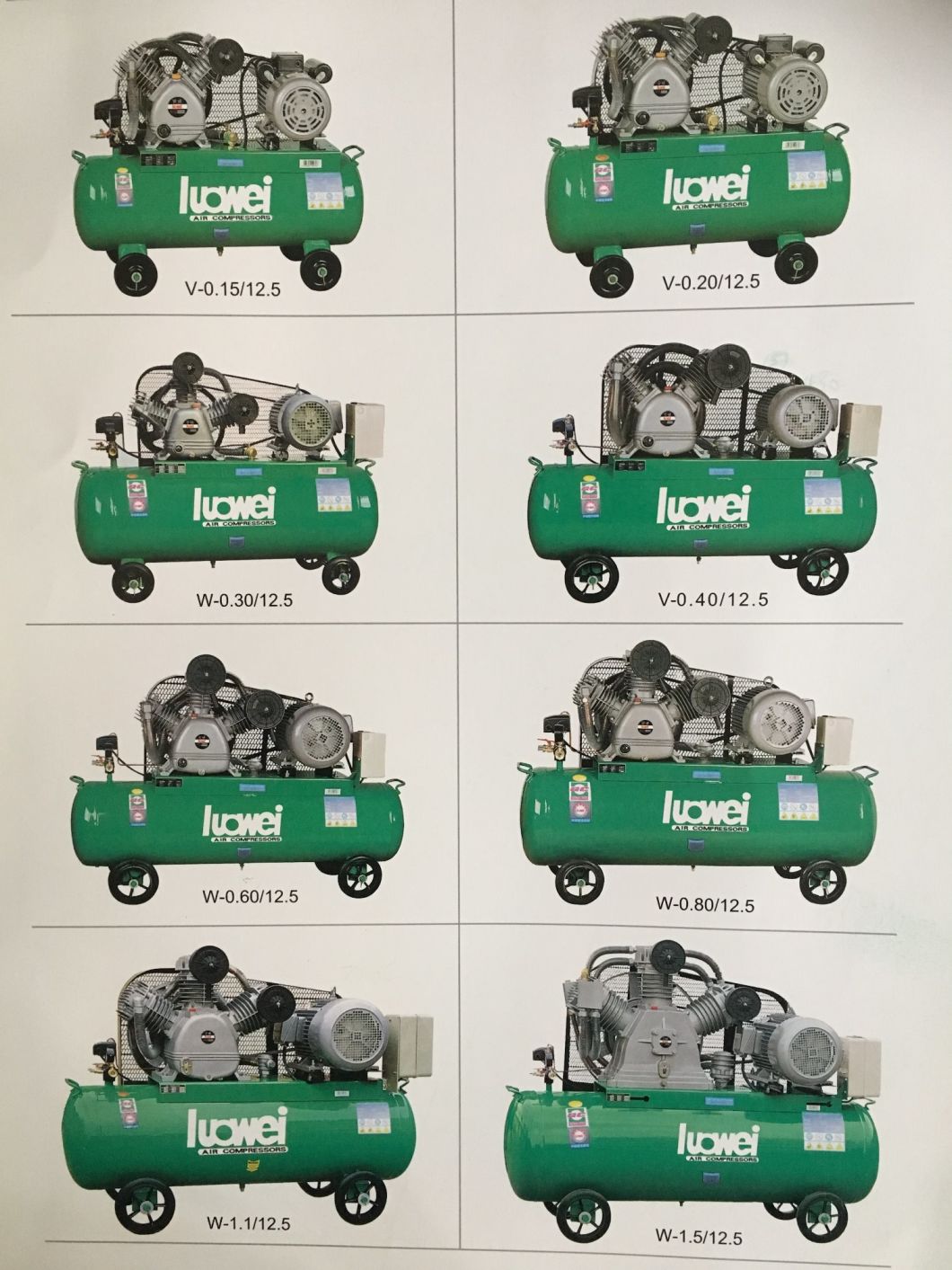 Single-Stage Air-Cooled Motible Air Compressors