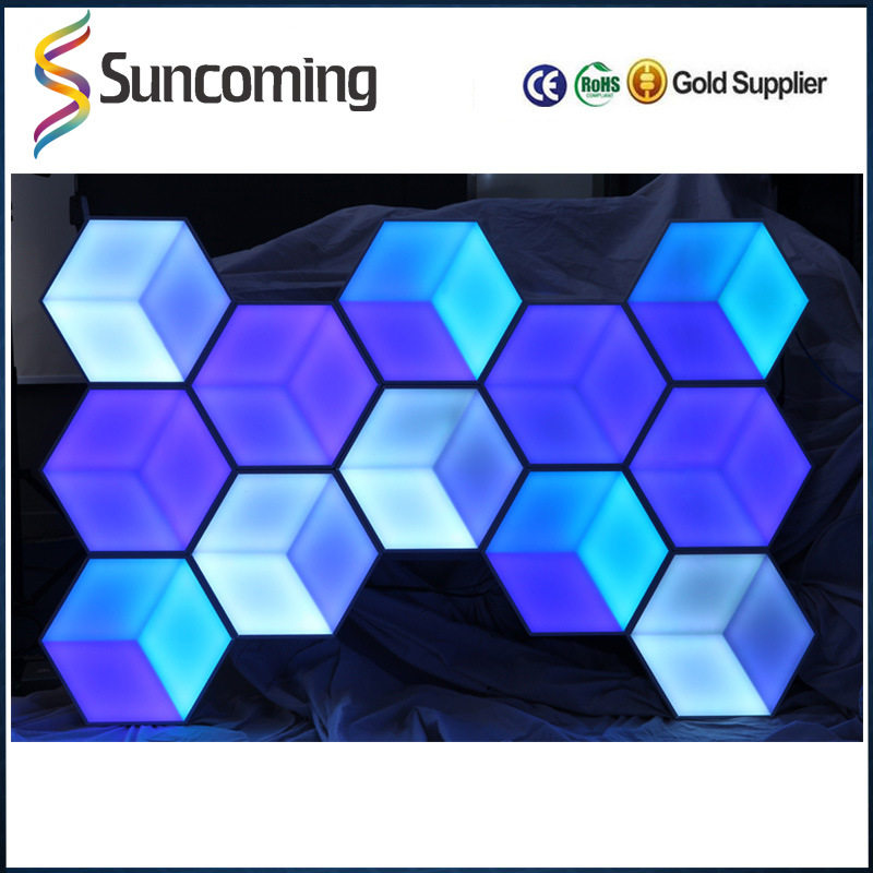 LED 3D Honeycomb Stage/Wall Decoration LED RGB Panel Light