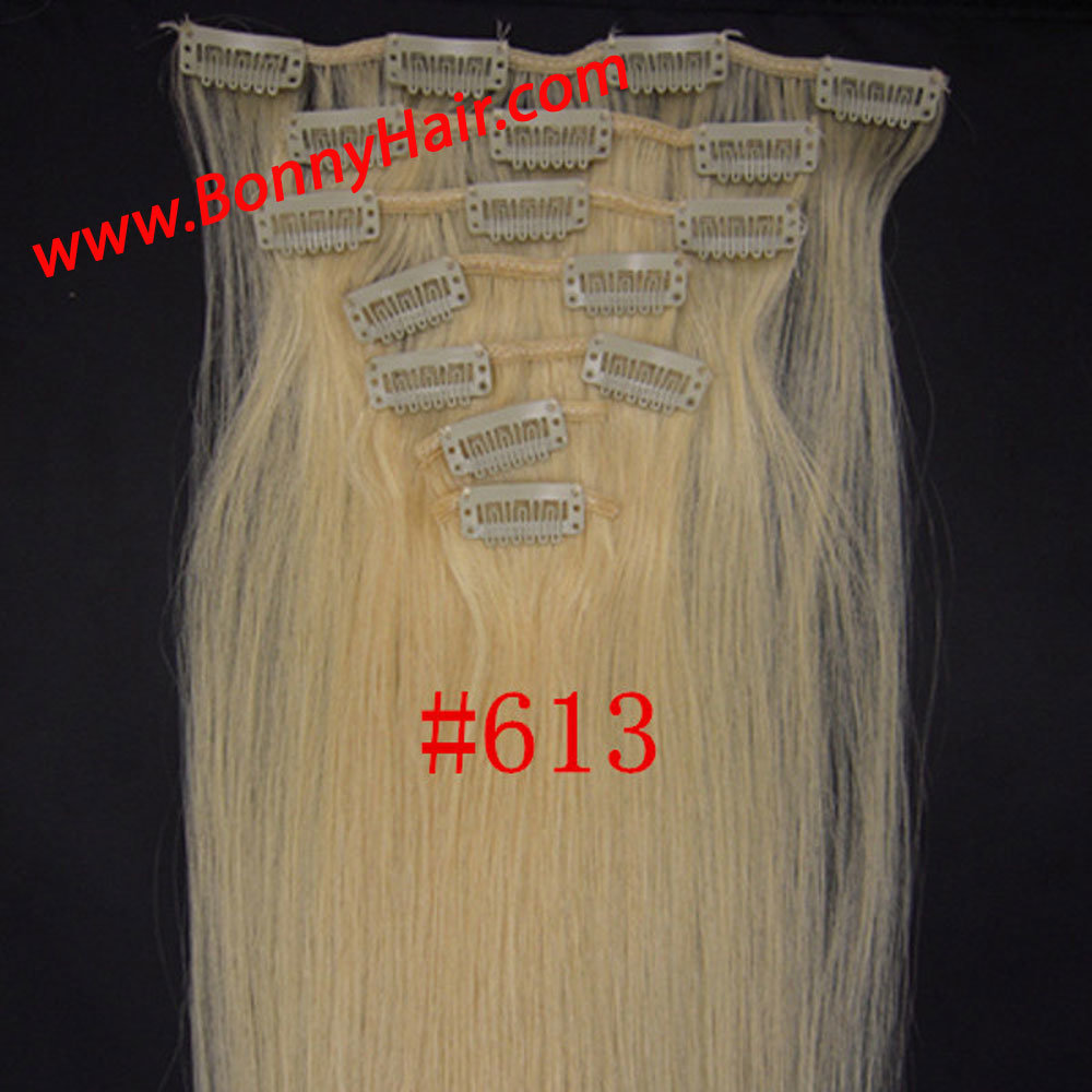 Discount Brazilian Human Remy Hair Clip in Hair Extension Silk Straight