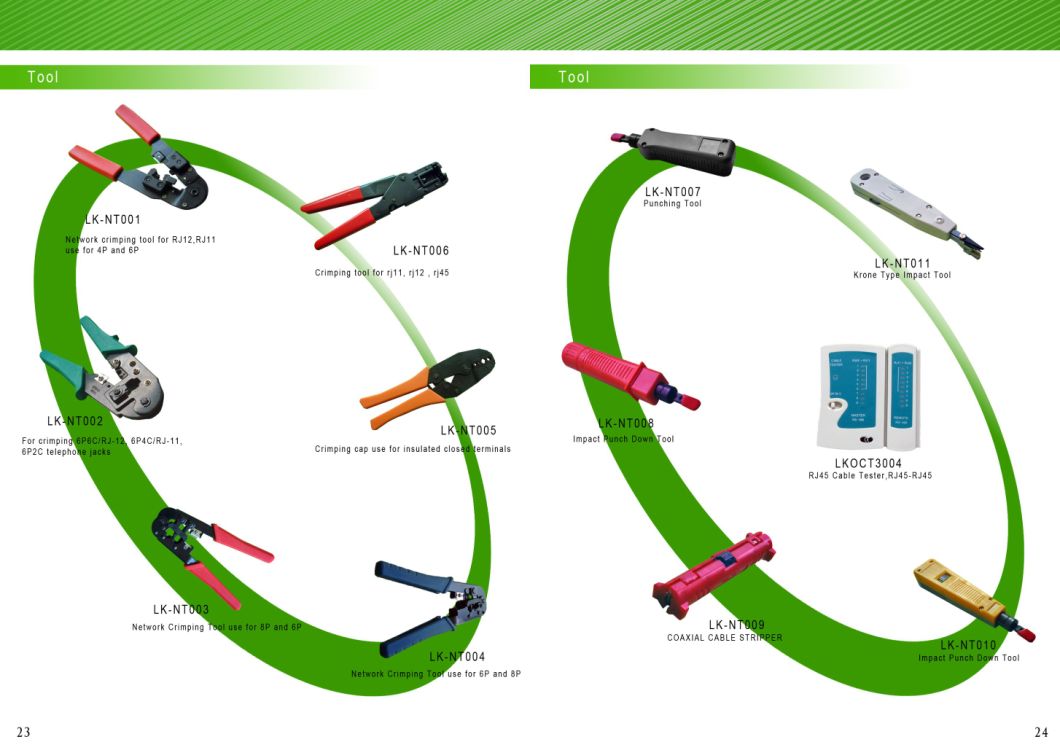 Network Crimping Tool for Rj12 Rj11 4p and 6p