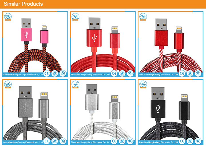 5V/2A Electric Data Lightning USB Charger Cable Mobile Phone Accessories