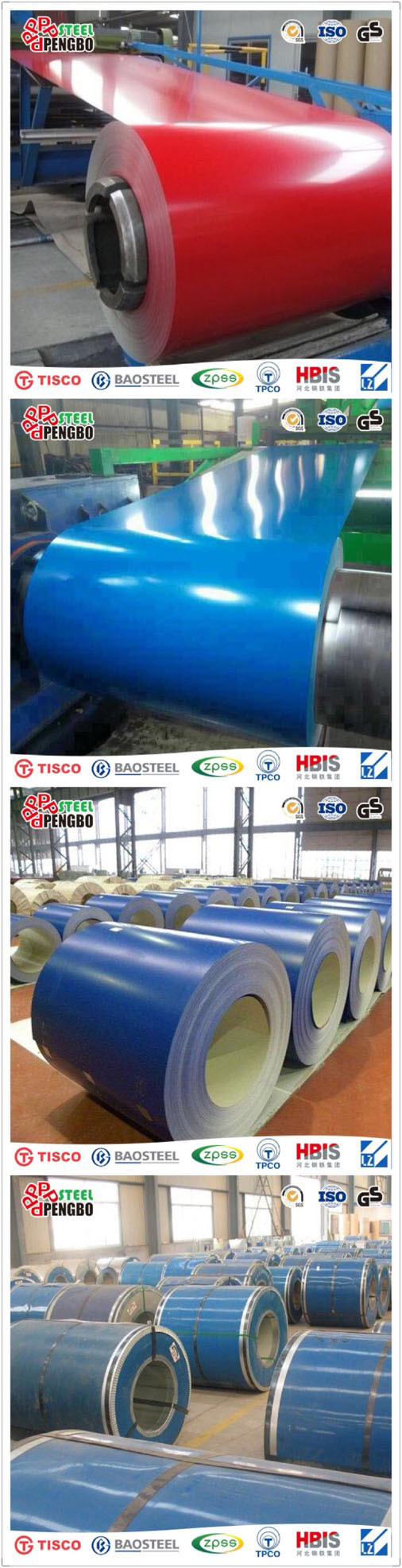 Prepainted/Color Coated Steel Coil / PPGI / PPGL Color Coated Galvanized Steel