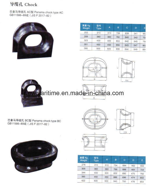 Marine Mooring Ship Boat Chock/Closed Chock JIS F 2005-1975