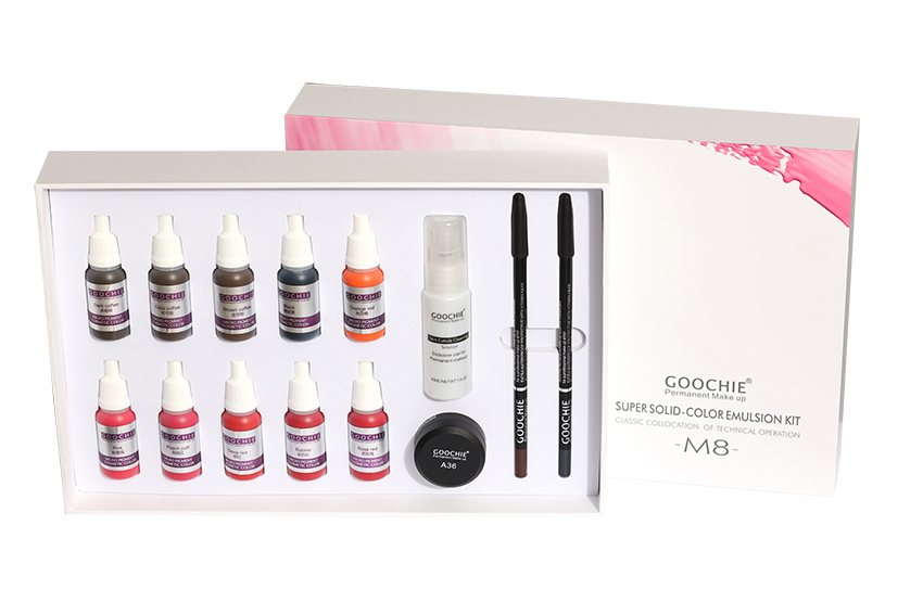 Goochie M8 Newest Painless Permanent Makeup Pigment Set