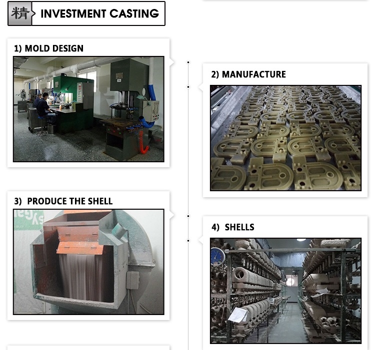 Customized Lost Wax Investment Casting Stainless Steel with OEM Surface Treatment