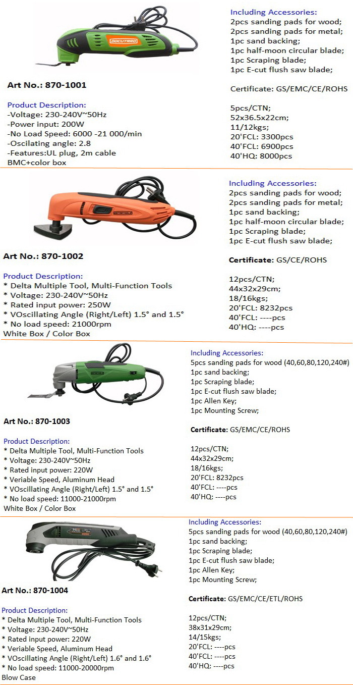 Multi Function Power Tool 250W~500W Bosch