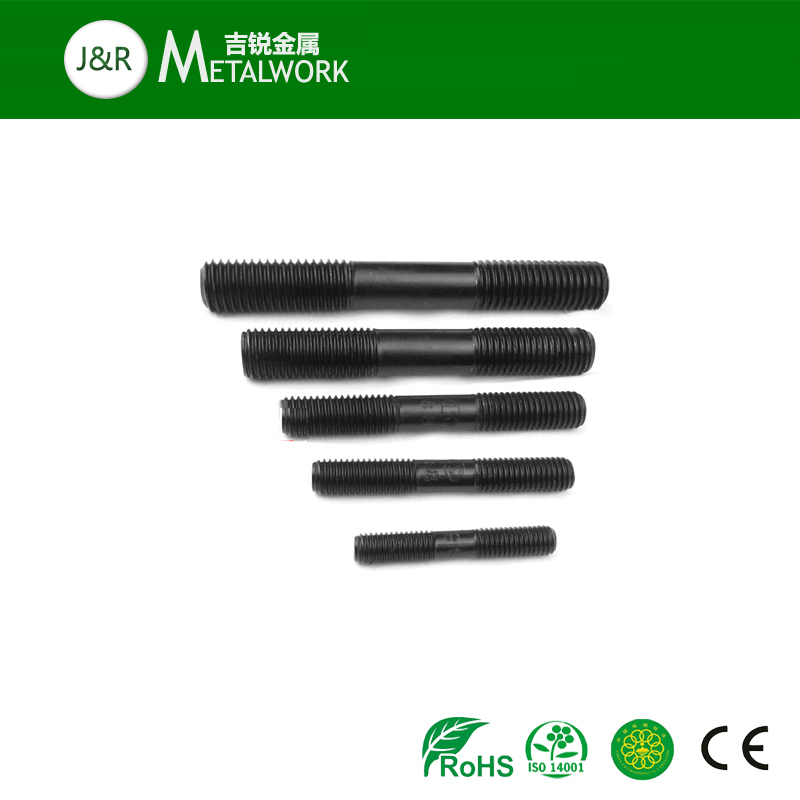 Carbon Steel Double Head End Stud Bolt with Black Galvanized