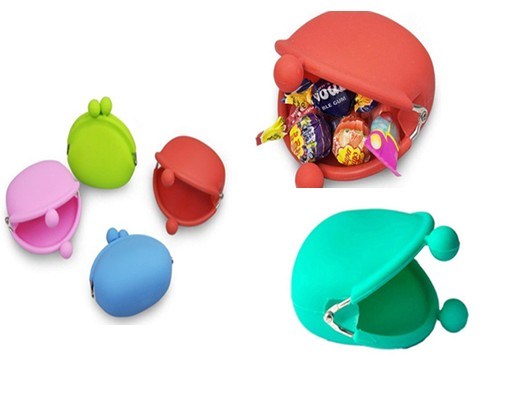 Candy Color Portable Silicone Mini Coin Bag Change Bag Small Things Bag