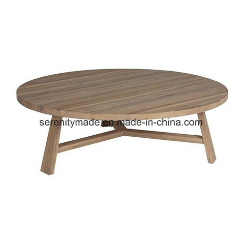 Rustic Style Round Solid Wood Hotel Coffee Table