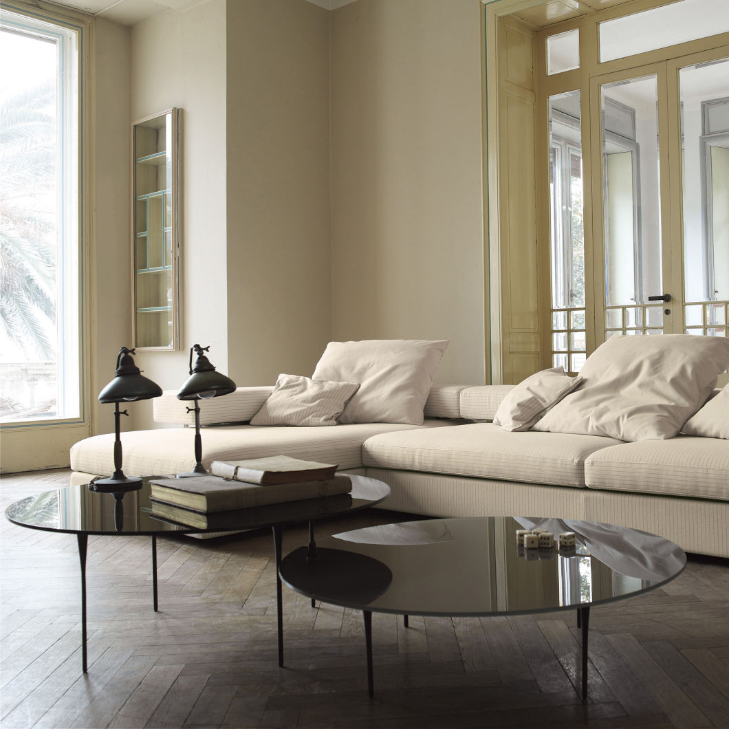 Chinese Acrylic Living Room Furniture Design Waterfall Tea Coffee Table