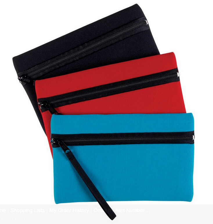 Promotional Oxford Polyester Neoprene Cosmetic Bag Case