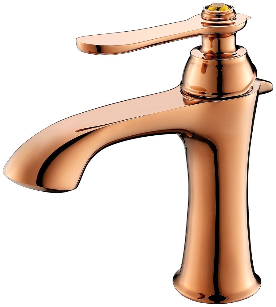 Single Handle Royal Rose Gold Basin Water Tap