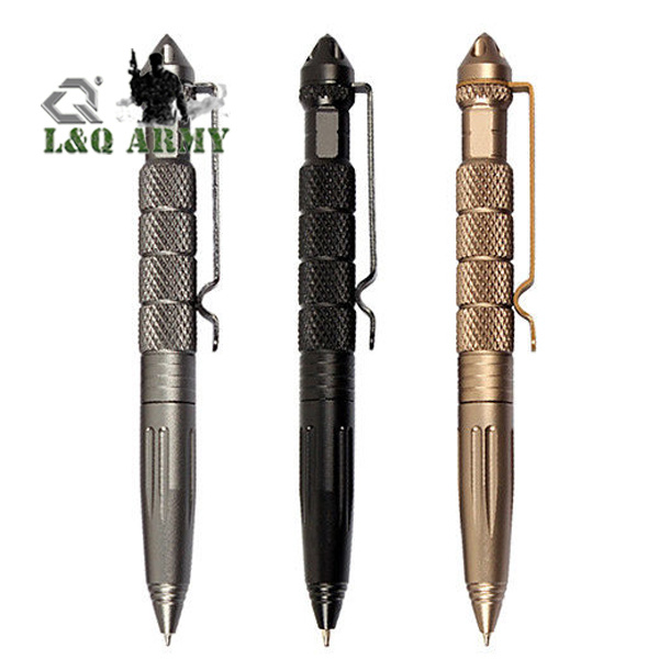 Tactical Pen Glass Breaker Military Combat Aviation Aluminum