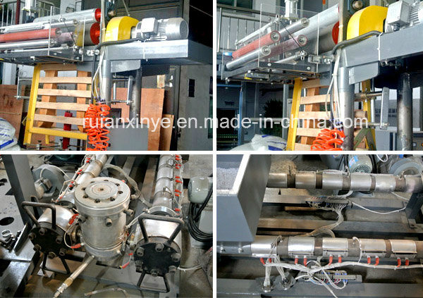 Sj-50 Twin Screw Extruder Head Plastic Film Blowing Machine Price