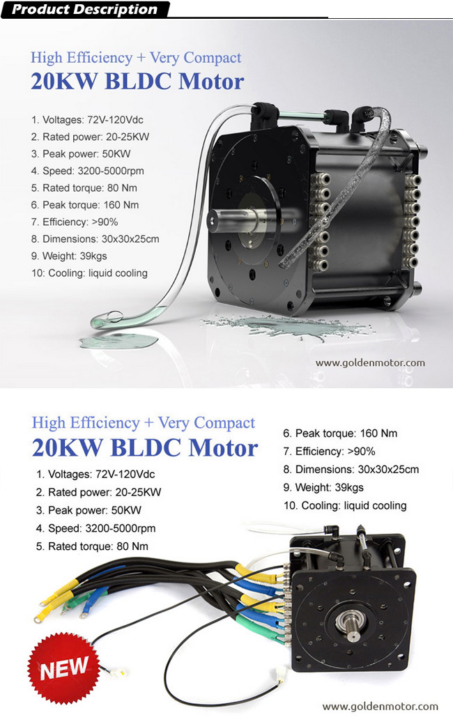 1.5kw 3kw 5kw 10kw 20kw BLDC Brushless Electric Motor for Car, Motorcyle and Boat