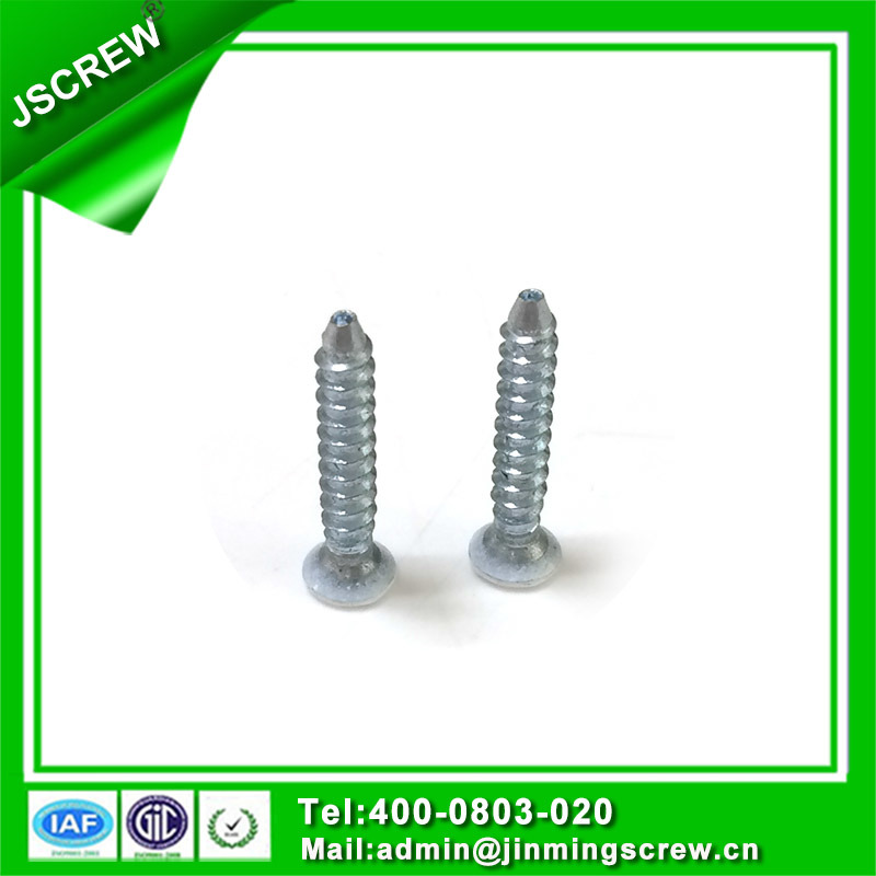 M3.5 White Painted Steel Screw Flat Head Self Tapping Wood Screw