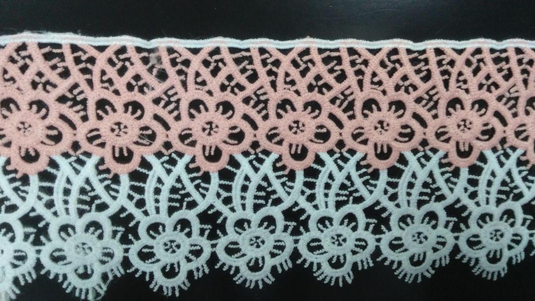 Embroidered Chemical in Colors Lace Trimming