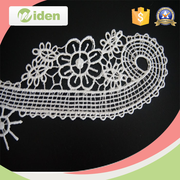 New Arrival Floral Pattern Swiss Embroidery Chemical Neck Lace