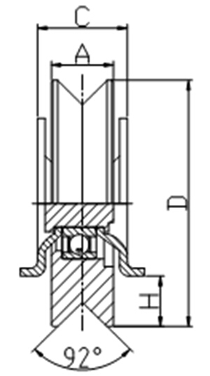 Sliding Iron Gate Pulley Used with Track