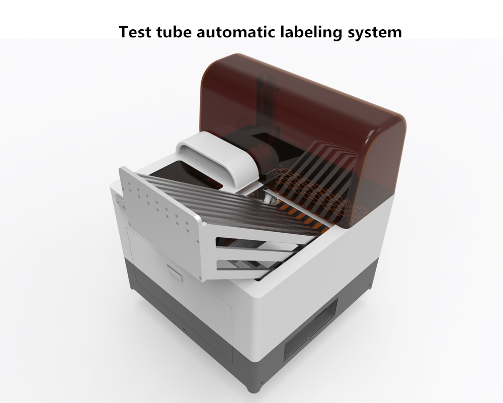 Laboratory Medicine Glass and Pet Test Tube Labeling and Sorting Machine