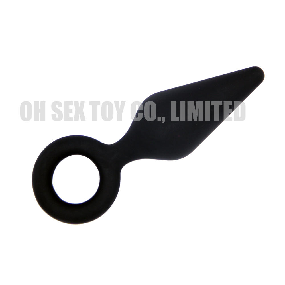 Cone-Shaped Vagina Butt Plug Sexual Product with Ring Pull