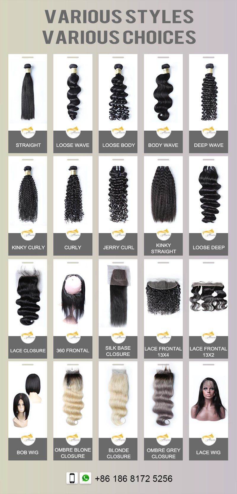 Stock in 24 Hours 100% Malaysian Remy Human Hair