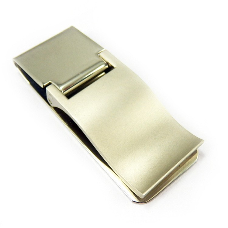 Zinc Alloy Silver Money Clip for Promotion Gifts