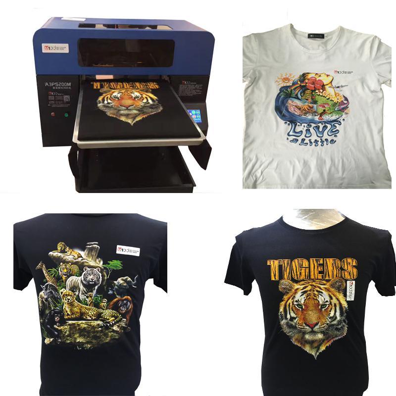 Digital Flatbed Cotton Tshirt Printer with White Ink