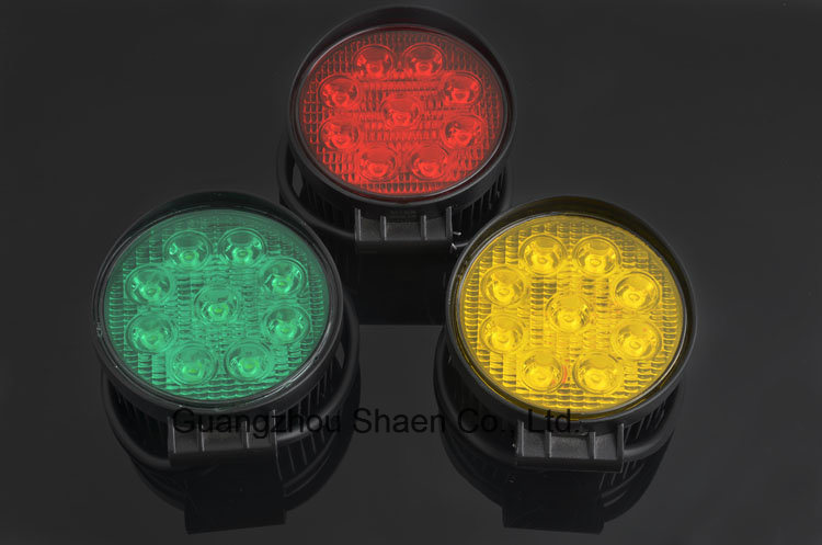 3color Cover Round Epistar LED Truck Working Light