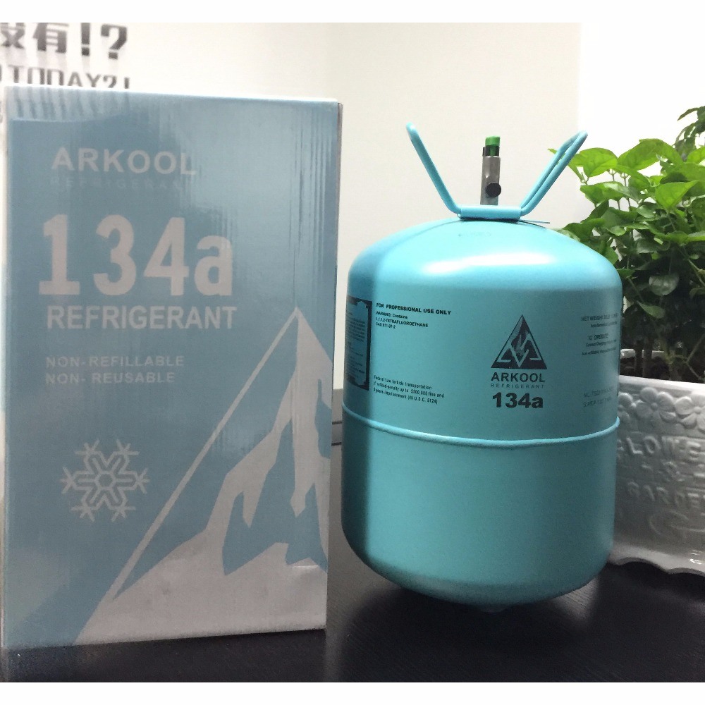 High Quality Refrigerant Gas Price R134A Cylinder 13.6kg Gas DOT Certificate