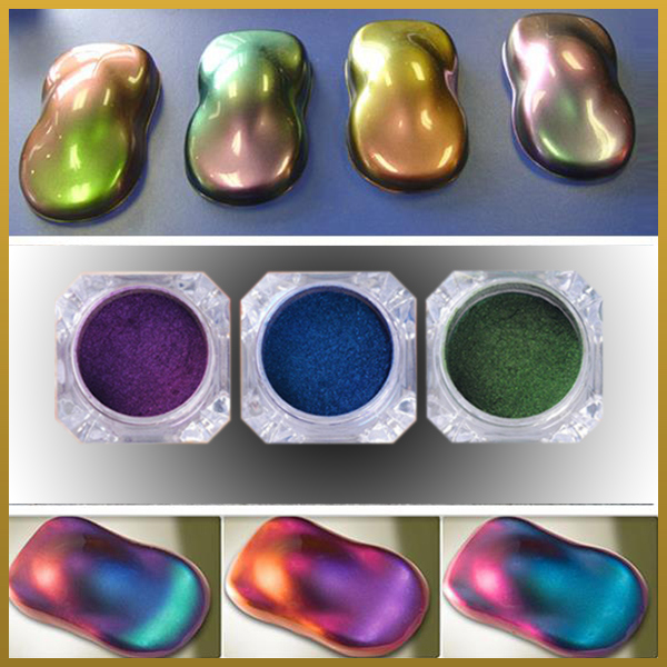 Chameleon Aurora Powder, Chrome Mirror Pigment for Nail Art