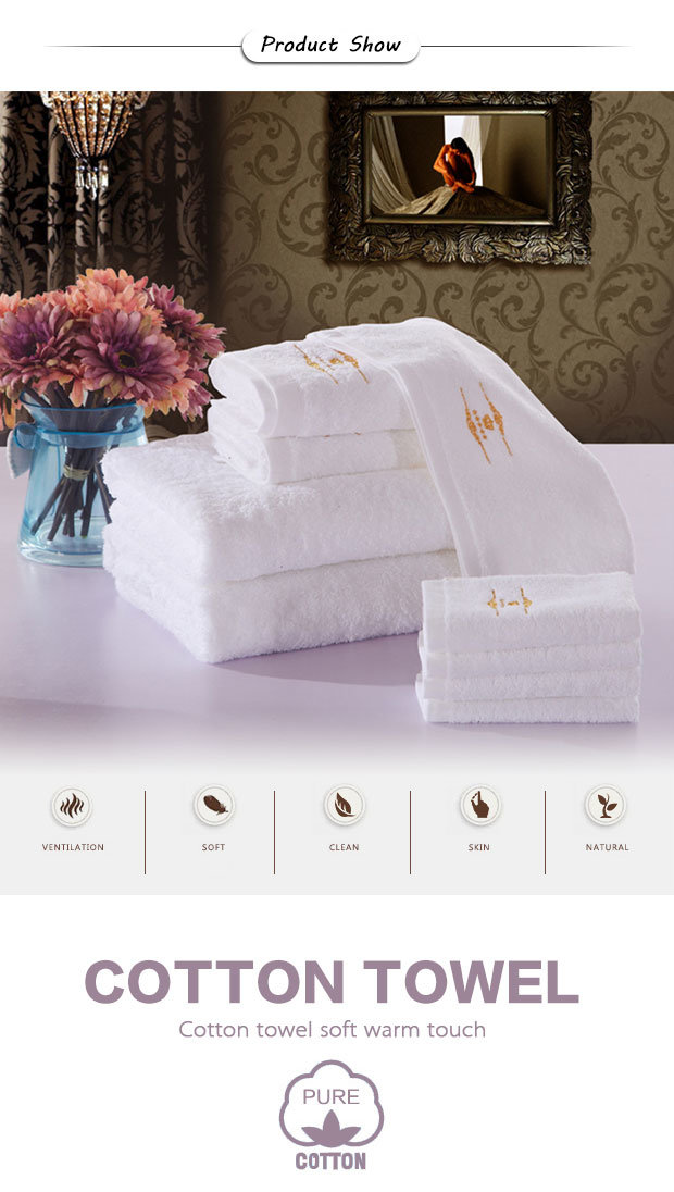 100% Cotton Terry Hotel Bath Towel Manufacturer for Towel (TOW-003)