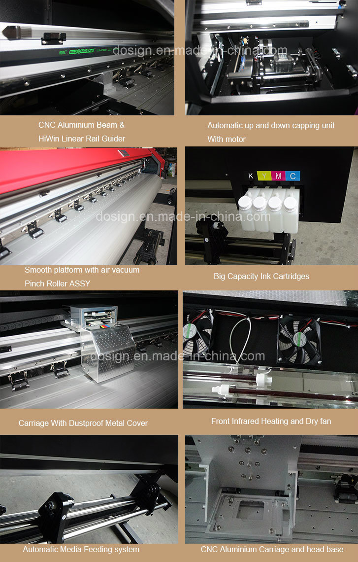 Newest 1.6m Eco Solvent Vinyl Graphics Printing Machine for Indoor Outdoor Advertisement