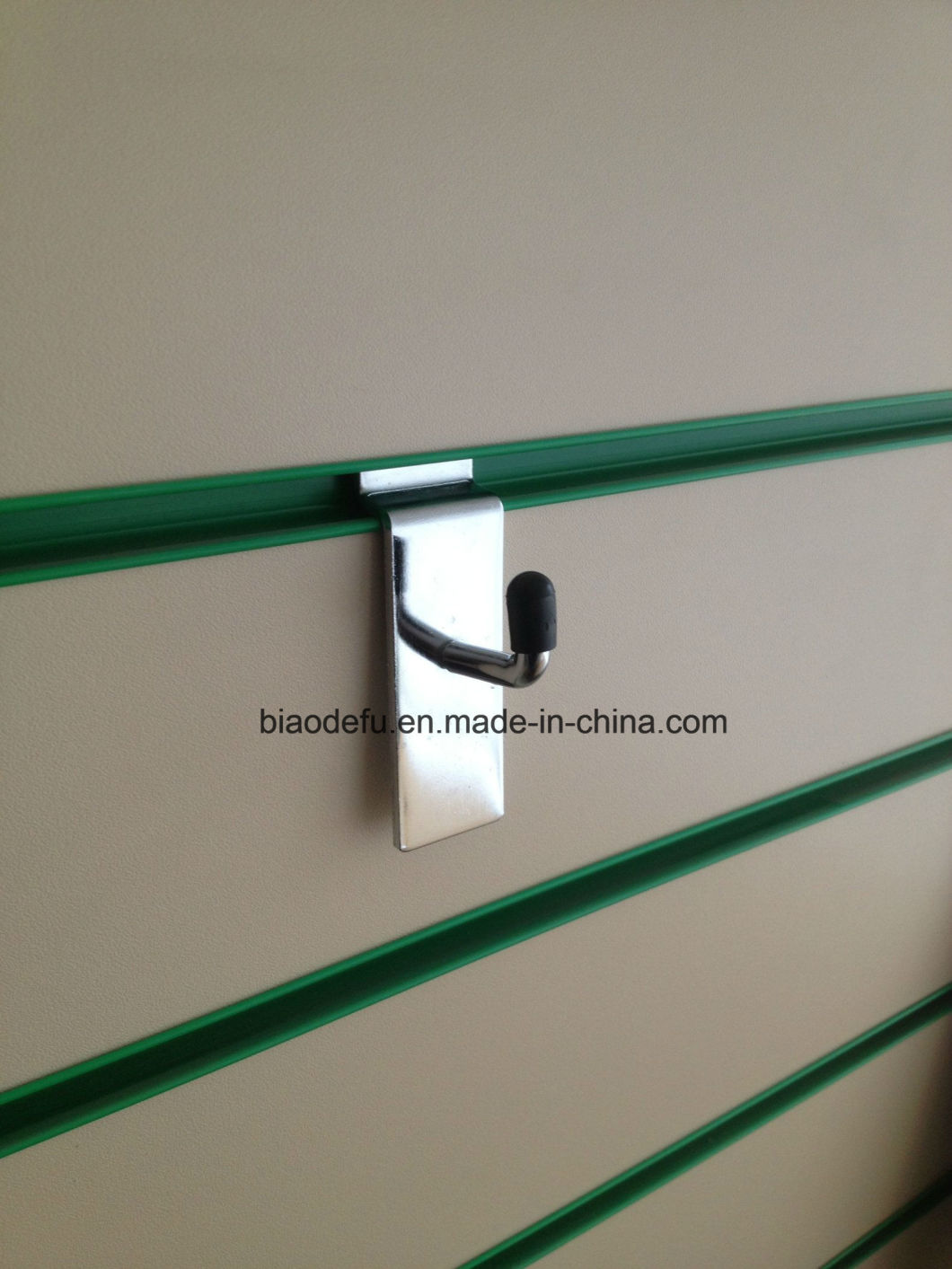 Metal Hook Slatwall Display Single Prong Hooks with 90 Degree Upturn Chrome