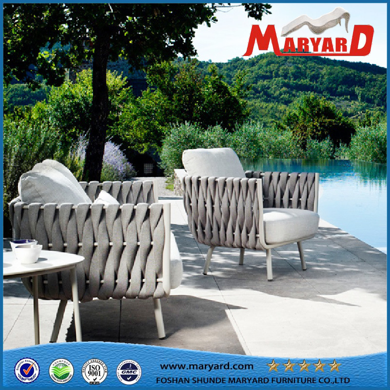 Garden Furniture Rope Woven Aluminum Outdoor Furniture Sofa Set