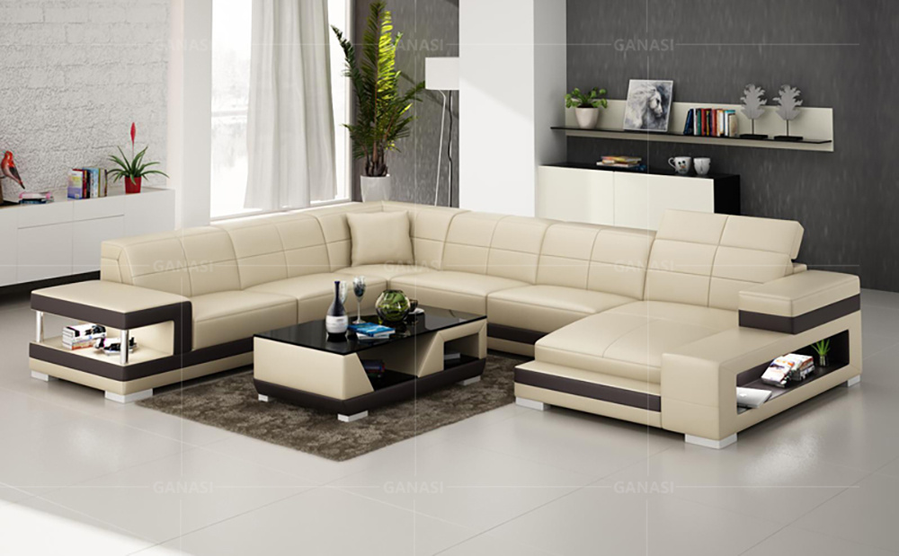 Popular Sectional Fabric/Leather Sofa Modern Office Sofa Design