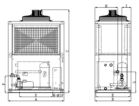 Hstars 10HP Air Cooled Scroll Type Industrial Chiller