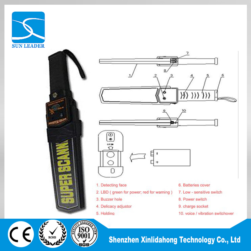 High Sensitivity Handheld Metal Detector